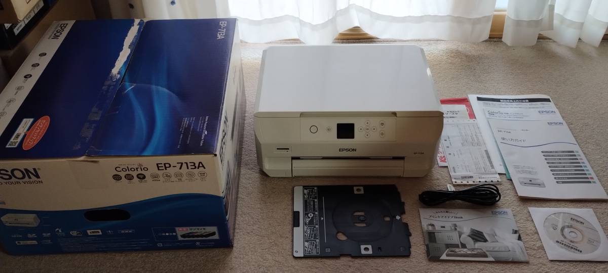 【動作確認済・付属品全てあり】EPSON プリンター　EP-713A_画像1