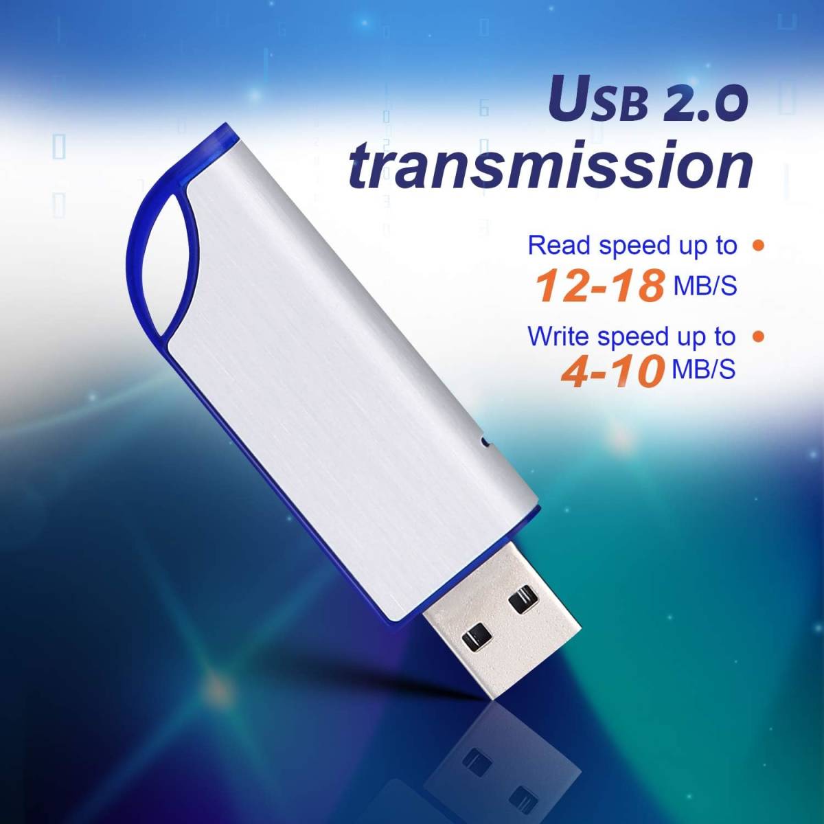 32GB FAT32 フォーマット USB 2.0 フラッシュドライブ USBメモリースティック 外部データストレージ用 インジケーターライト付き