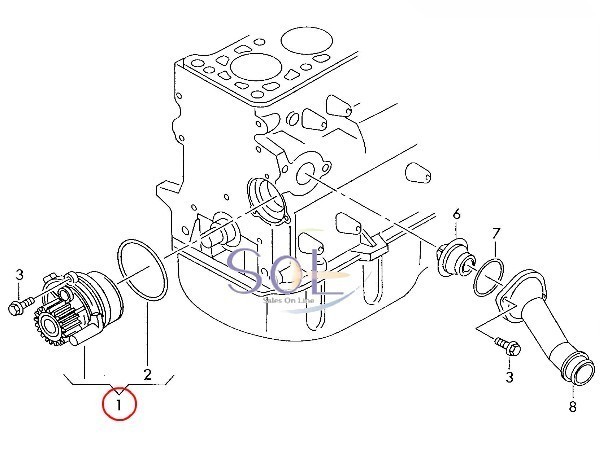  Audi A3(8L1) TT(8N3 8N9) ремень газораспределения комплект водяной насос приводной ремень 5 позиций комплект 06A198119A 06B109119A 06A121011G