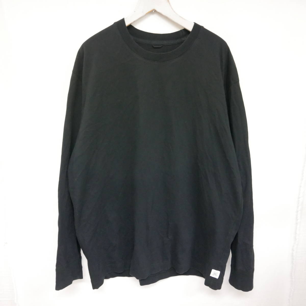 【1円】良好 国内正規 REIGNING CHAMP レイニングチャンプ MIDWEIGHT JERSEY LONG SLEEVE L/S TEE 長袖Tシャツ カナダ製 RC-2222 黒 XL_画像1