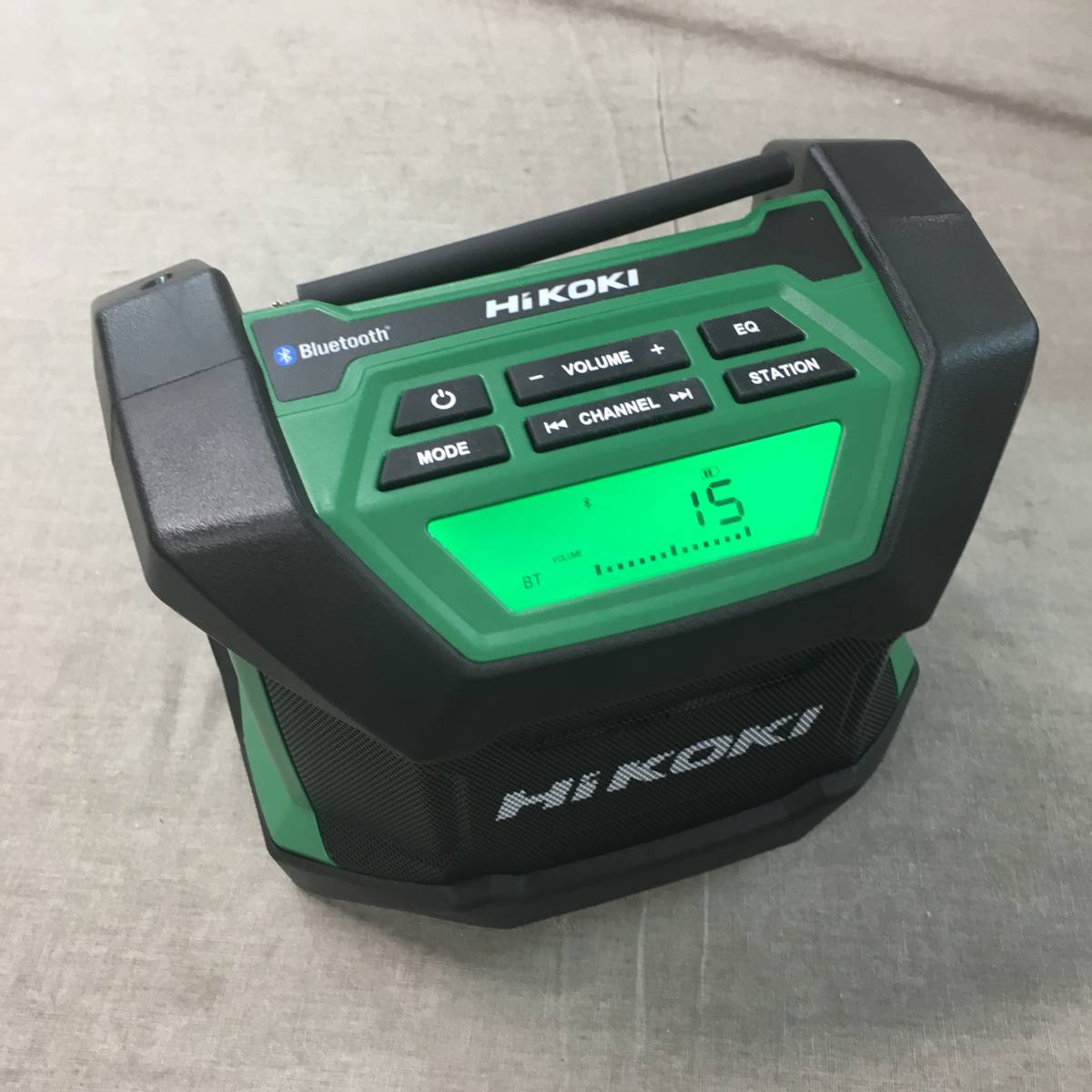 ジャンク品 HiKOKI(ハイコーキ) 14.4V 18V共用 コードレスラジオ 小型軽量タイプ Bluetooth機能搭載 AC100V使用可 UR18DA(NN)_画像2