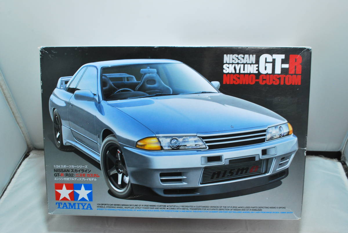 ■　希少！未開封　タミヤ　1/24　ニッサン スカイラインGT-R　BNR32/R32　NISMO ニスモ カスタム　エンジン付 フルディスプレイモデル　■_画像1