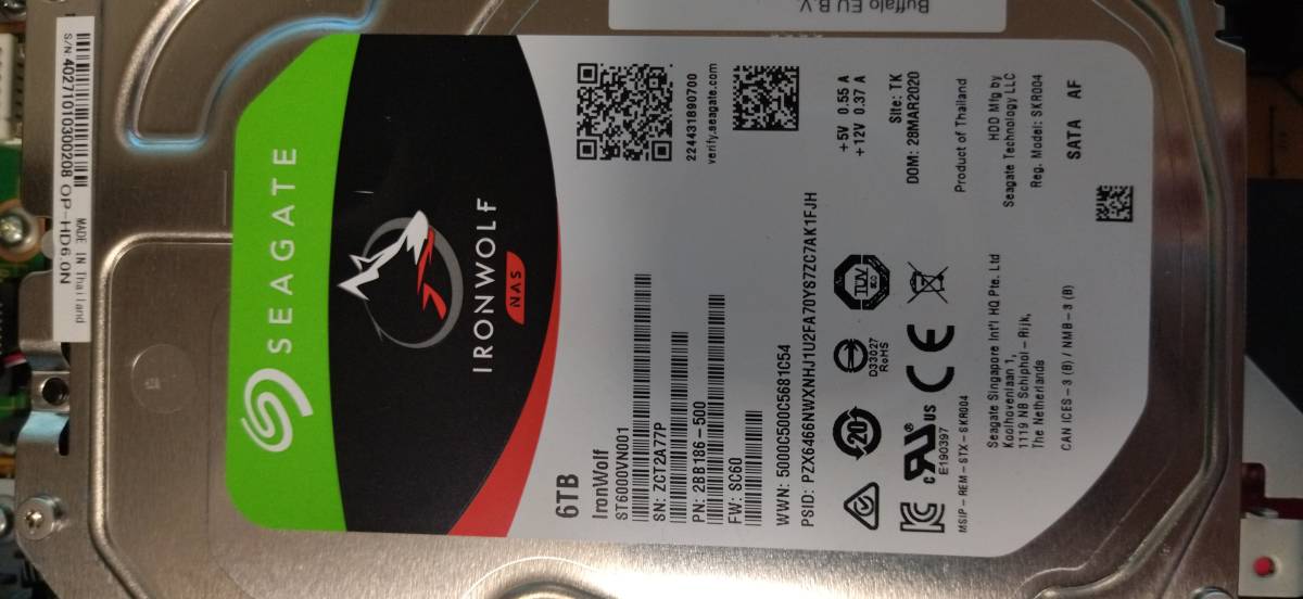 Panasonic DIGA DMR-BZT725◇1TB → 6TB HDD【SEAGATE:IronWolf Panasonic DIGA DMR-BZT725◇1TB → 6TB HDD【SEAGATE:IronWolf