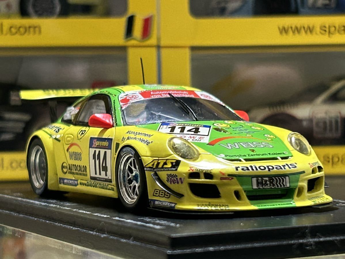 スパーク spark 1/43 Porsche 911 GT3 R n°114・ Winner Overall Season's Final VLN Nurburgring 2010・Team Manthey-Racing _画像3