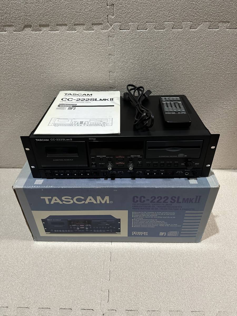 TASCAM タスカム CC-222SL MK2 CDレコーダー カセットデッキ 元箱付属_画像1