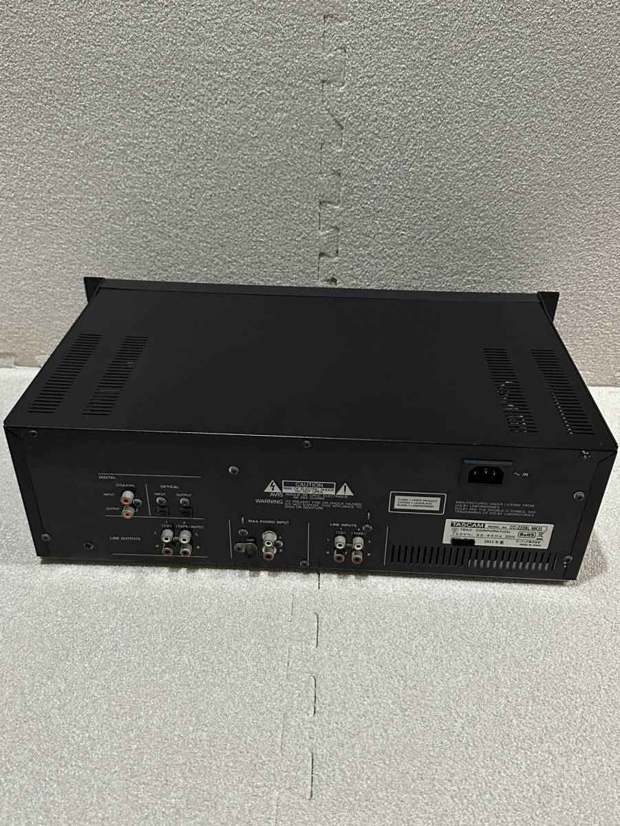 TASCAM タスカム CC-222SL MK2 CDレコーダー カセットデッキ 元箱付属_画像5