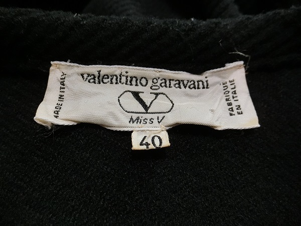 VALENTINO GARAVANI Valentino ga Raver nido Le Mans sleeve coat black 40