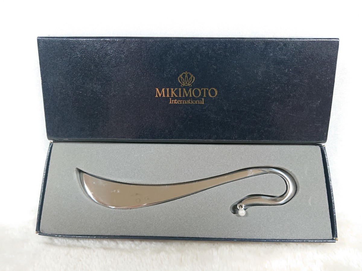 【MIKIMOTO】 ミキモト ペーパーナイフ ミキモトパール 18-8 ステンレス お箱有り_画像1