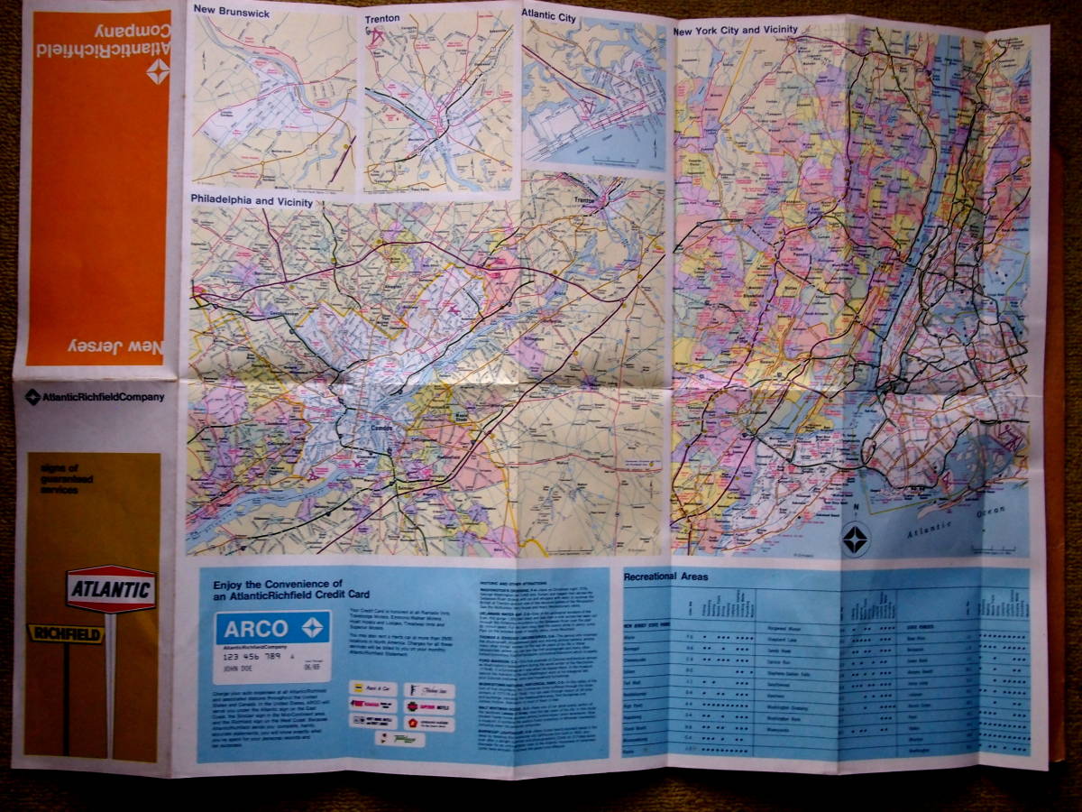 英字 アメリカ地図（ニュージャージー州・ニューヨーク市、フィラデルフィアの画像3