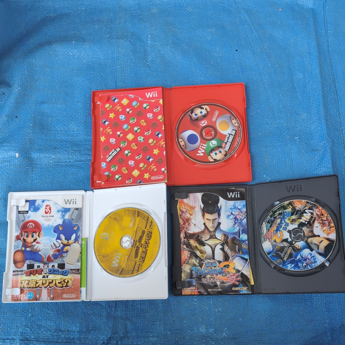 ■任天堂■Wii本体一式、ソフト3本セット■中古動作品■3_画像4