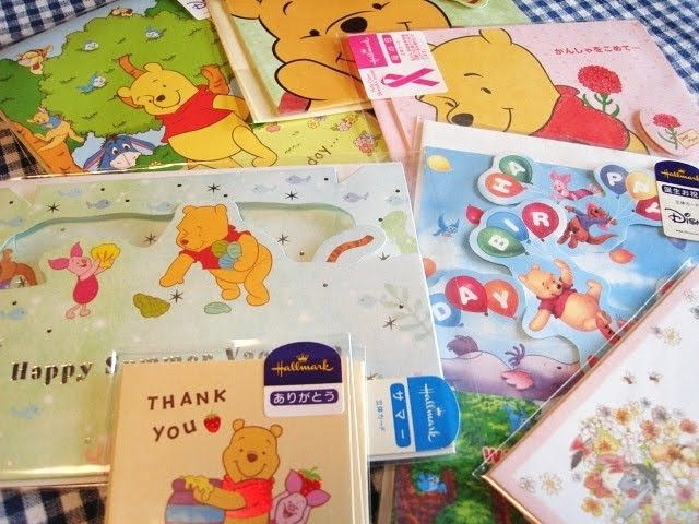 プーさん Pooh7点セット/立体カード/バースデー 母の日 サマー他 ディズニー まとめて ホールマーク