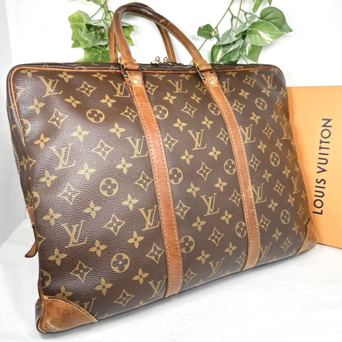 1円 ルイヴィトン LOUIS VUITTON ビジネスバッグドキュマン ヴォワヤージュ モノグラム シリアルVI0931_画像1