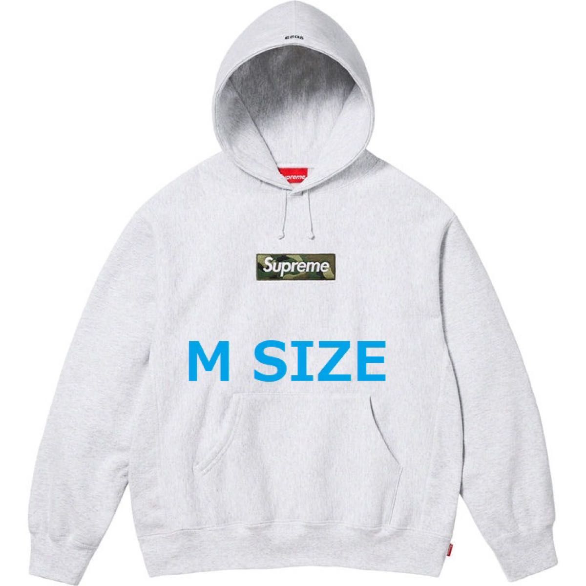 Supreme box logo hooded sweatshirt M Ash Grey グレー ボックスロゴ