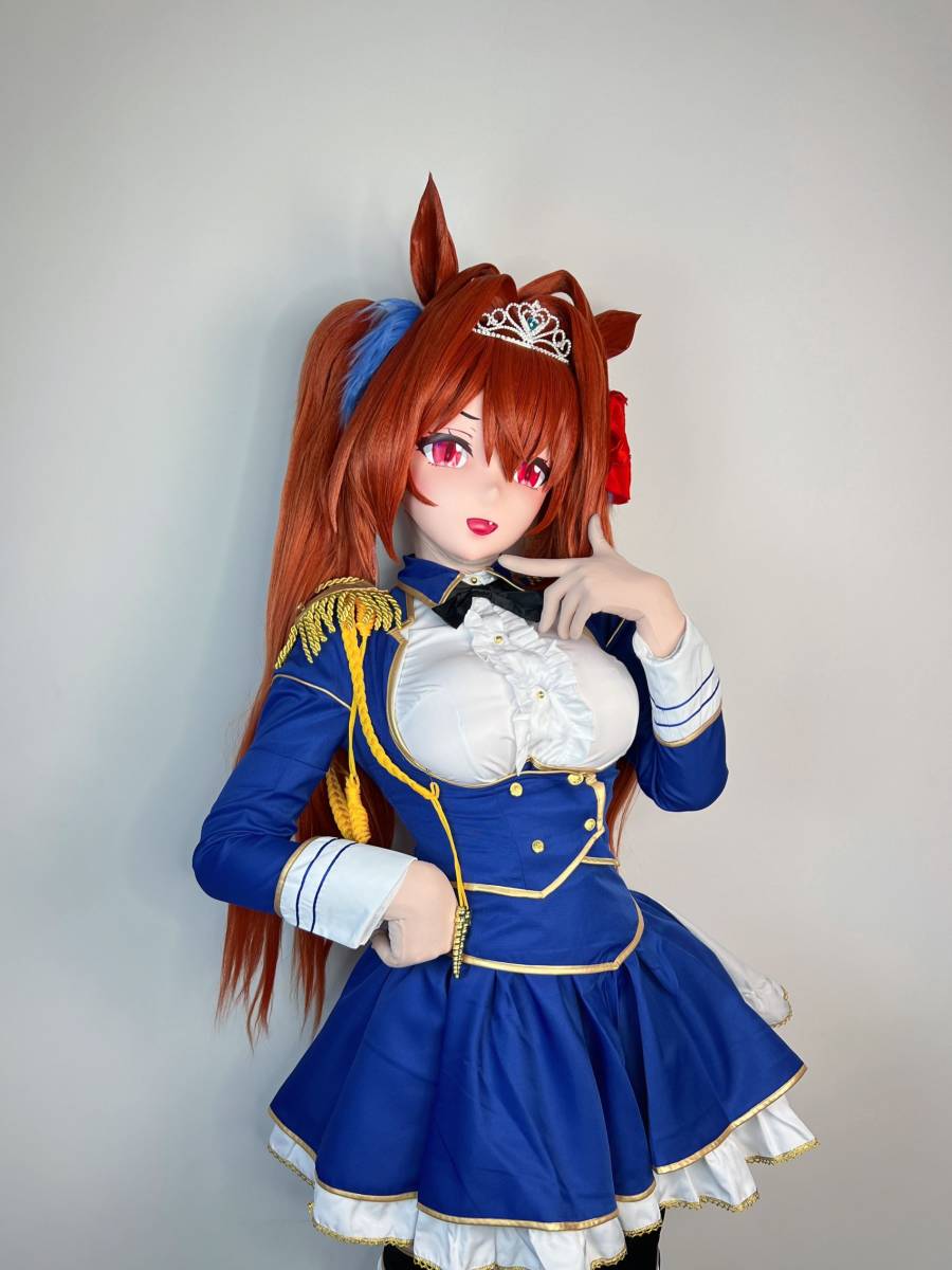  ウマ娘　ダイワスカーレット　着ぐるみ　美少女　マスク　kigurumi 　コスプレ　コスチューム　衣装付　全頭面 