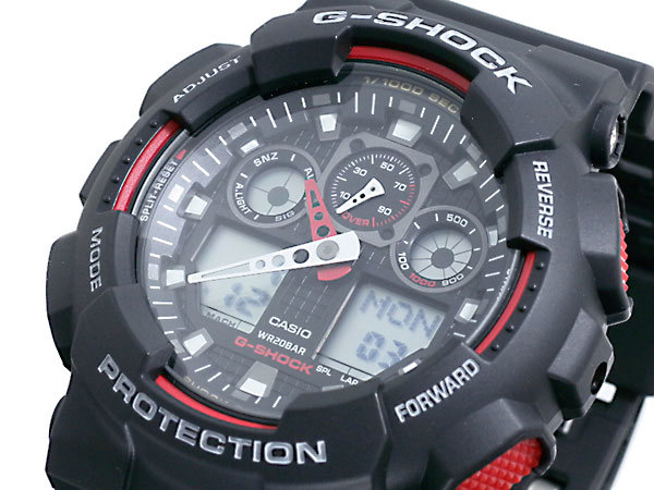 カシオ CASIO Gショック G-SHOCK アナデジ 腕時計 GA-100-1A4 ブラック