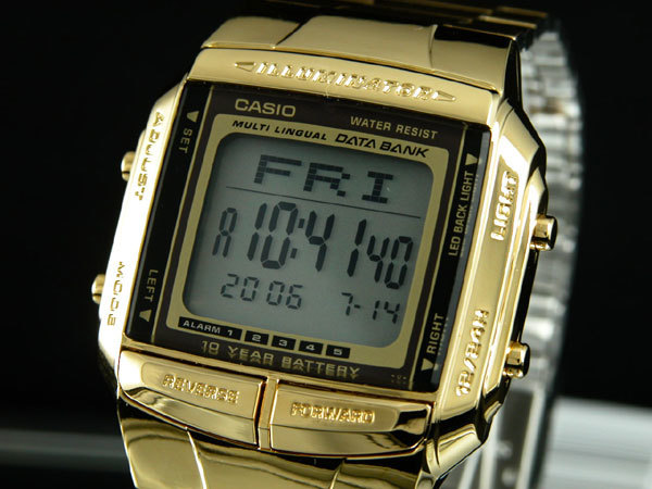 カシオ CASIO データバンク DATA BANK 腕時計 ゴールド DB360G-9A