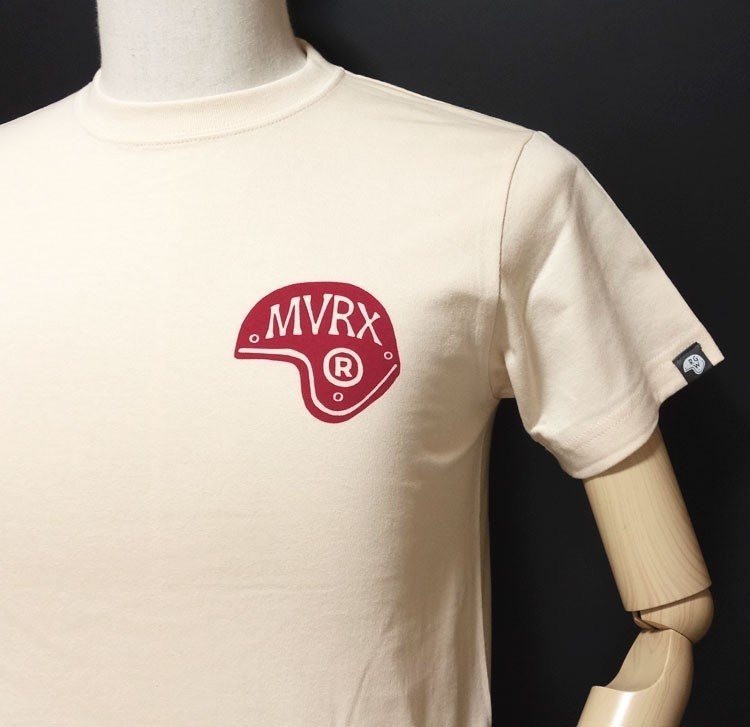 Tシャツ L 半袖 メンズ バイク 車 MVRX ブランド SpeedSter 生成り ナチュラル_画像7