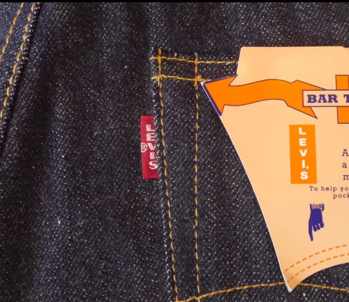 LEVI'S(リーバイス)の501xx-501ダブルネーム 1966年モデル 復刻版未使用 デッドストック W34×L36