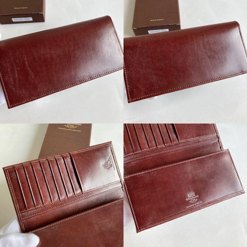 Whitehouse Cox S9697L アンティークブライドル 長財布 ホワイト Whitehouse Cox S9697L アンティークブライドル 長財布 ホワイト
