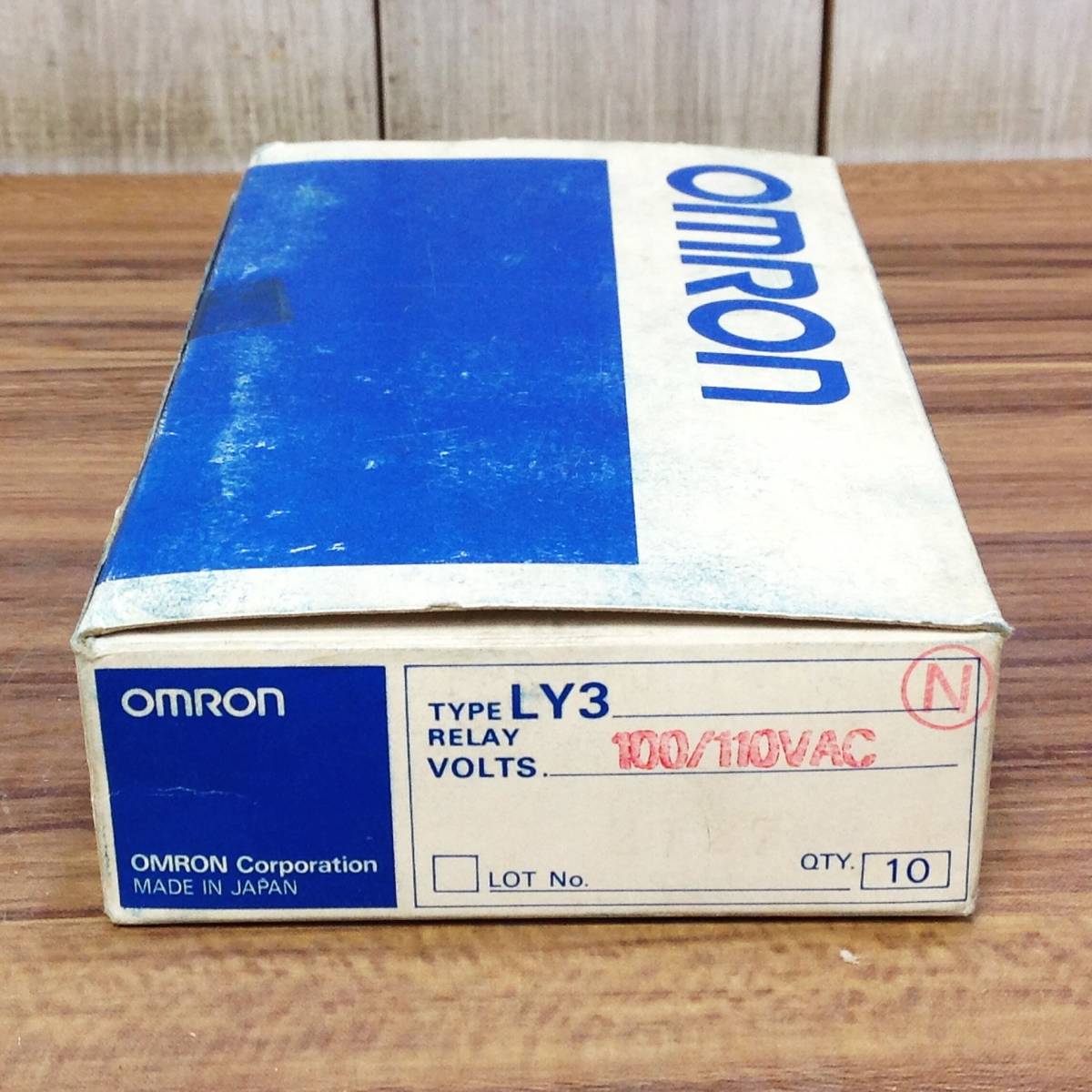 ●【AH-04123】未使用長期保管品 OMRON オムロン バイパワーリレー (10個入) LY3N 100/110VAC 【レターパックプラス・送料全国520円可】_画像3