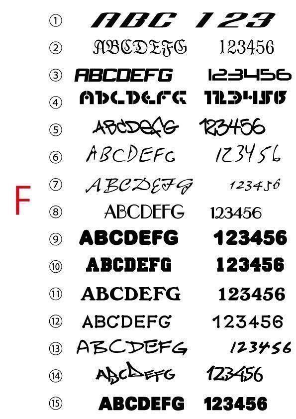 カッティングステッカー　シール　デカール　切り文字ステッカー　作成 作製　オーダーオリジナルステッカー　塗装用ステッカー　23-1212-2_画像7