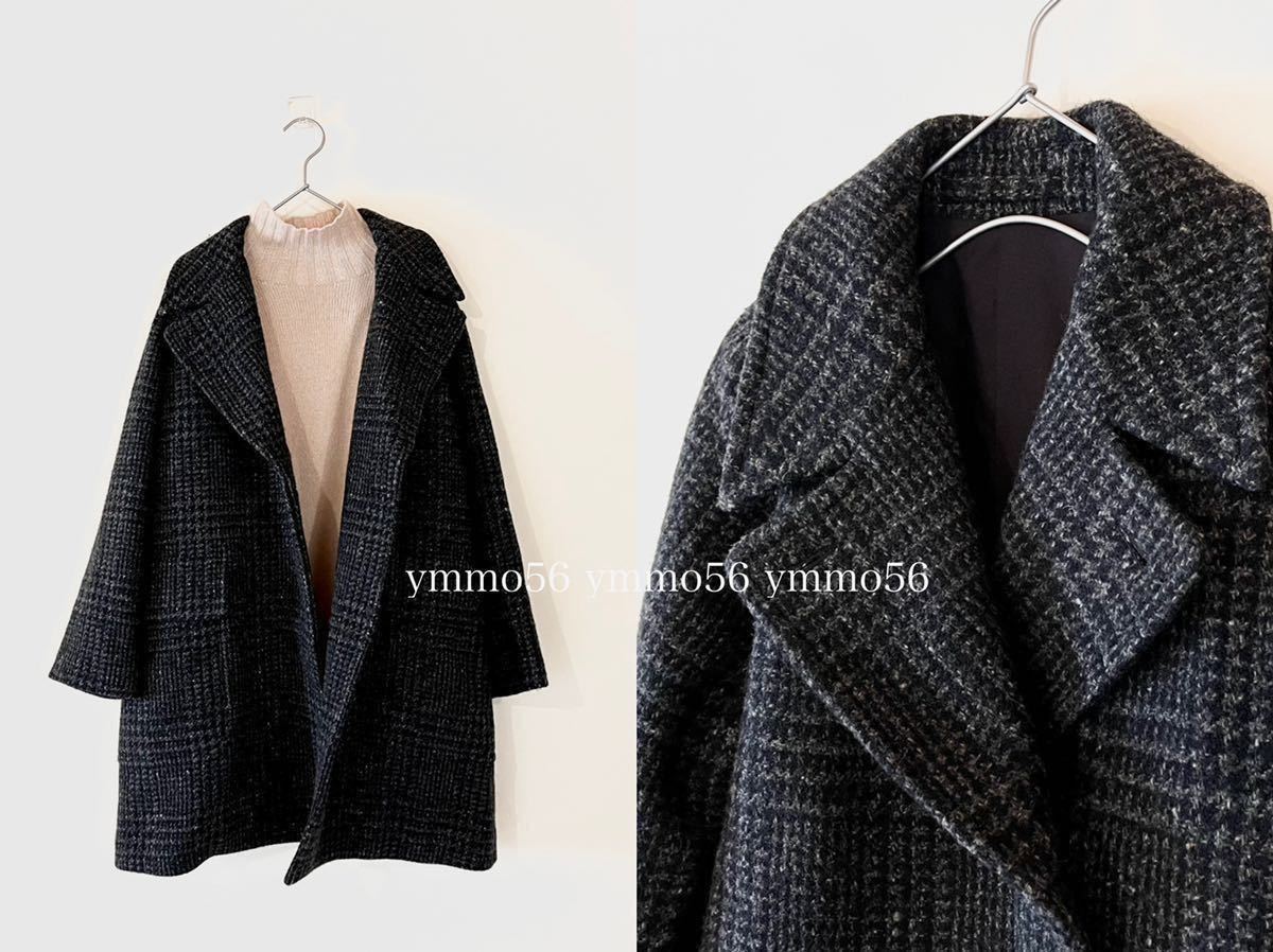 極美品 2019AW MARGARET HOWELL マーガレットハウエル ラージプリンスチェック オーバーコート チェスターコート 93,500円 カタログ掲載