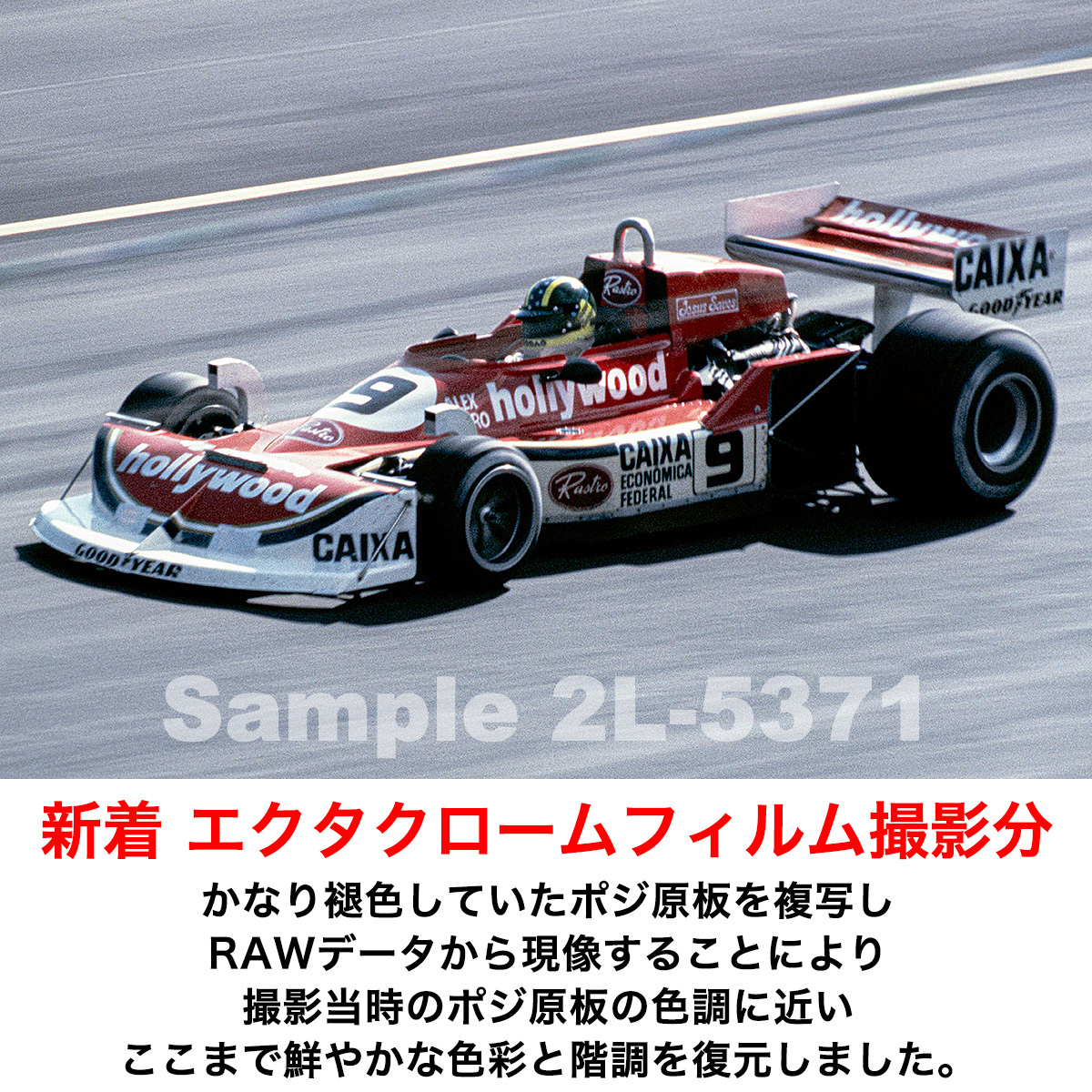 2L 生写真【2L-5371】アレックス・リベイロ #9　マーチ761B/DFV 1977年10月 F1日本グランプリ撮影分 複写 第２弾_画像1