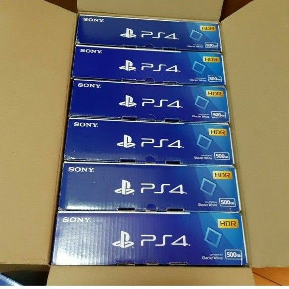 PS4の箱 6個セット 外箱 空箱のみ 本体なし「グレイシャー PS4の箱 6個セット 外箱 空箱のみ 本体なし「グレイシャー