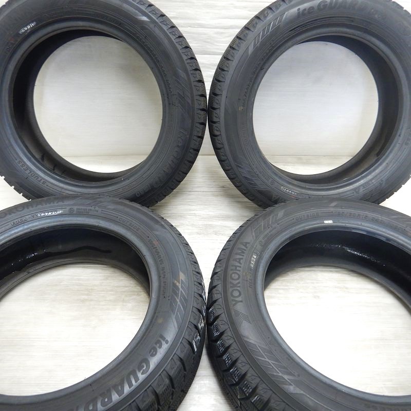 中古タイヤ 185/60r15 スタッドレスタイヤ YOKOHAMA iceGUARD 6 IG60 4本セット シエンタ ベルタ ヴィッツ グレイス 中古 15インチ_画像2