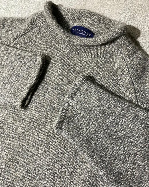 90's Shetland Wool Roll-neck Knit　XL　ロールネック　ニット　セーター　プルオーバー_画像6