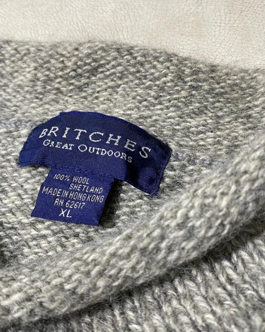 90's Shetland Wool Roll-neck Knit　XL　ロールネック　ニット　セーター　プルオーバー_画像5