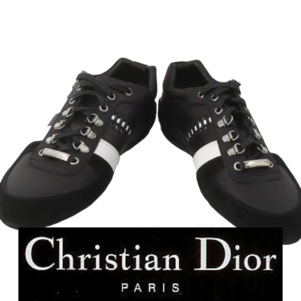 DIOR】ディオール スニーカー レザー スエード #41 25 5cm｜Yahoo