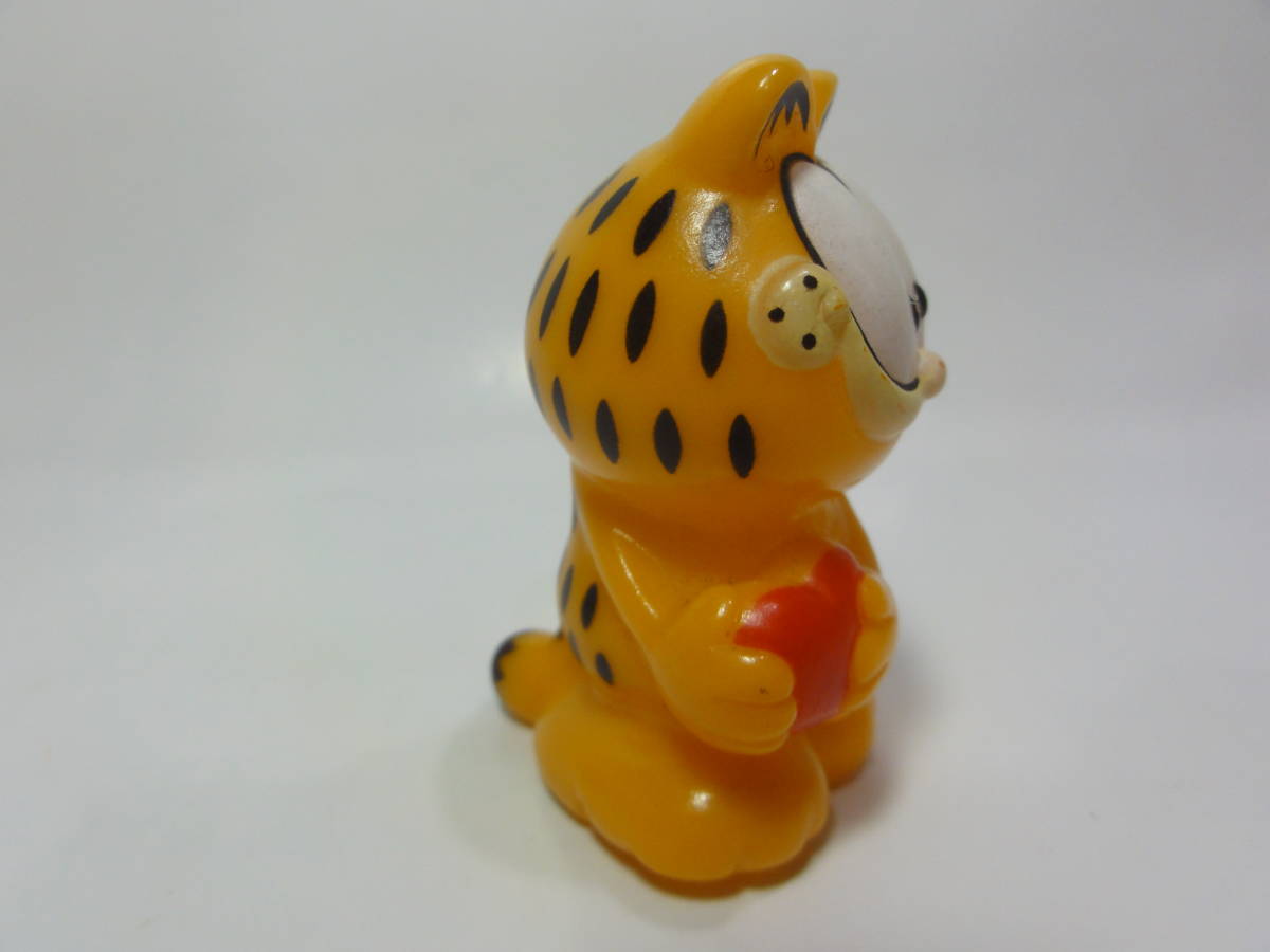  палец кукла Garfield retro античный Showa в это время было использовано ta Be кошка кошка кошка early no-ti-