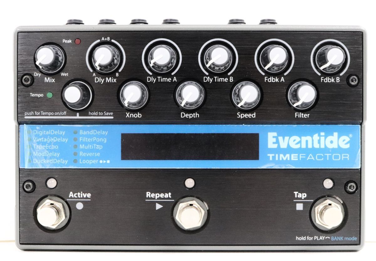 【超美品】Eventide Timefactor イーブンタイド　タイムファクター デジタルディレイエフェクター マニュアル本 アダプター付き◎5464-1_画像2