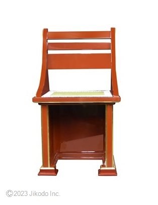受注生産品販売】朱塗り 新型登高座用 椅子式礼盤(幅48cm 受注生産品販売】朱塗り 新型登高座用 椅子式礼盤(幅48cm