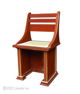 受注生産品販売】朱塗り 新型登高座用 椅子式礼盤(幅48cm 受注生産品販売】朱塗り 新型登高座用 椅子式礼盤(幅48cm