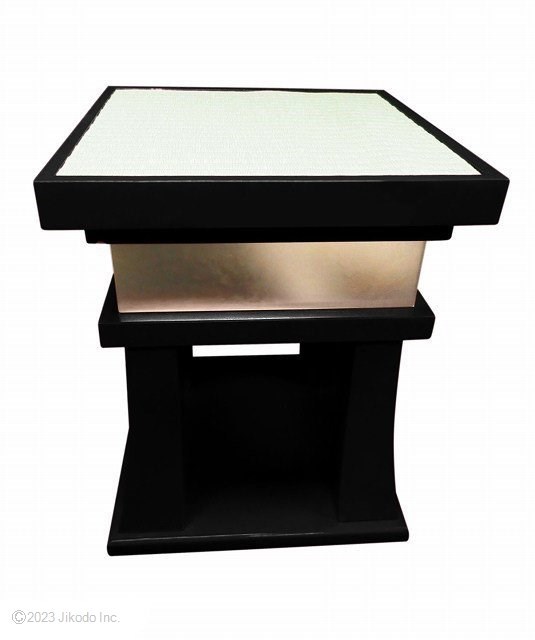 受注生産品販売】黒塗り 木柾台 倍置き台付き(幅26cm高34cm奥26 受注生産品販売】黒塗り 木柾台 倍置き台付き(幅26cm高34cm奥26