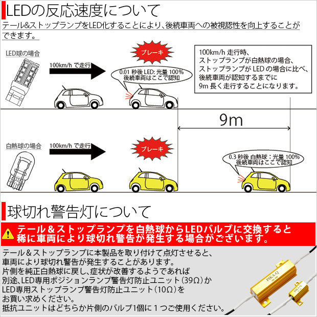 トヨタ タウンエース バン (S402M/412M) 対応 LED テール＆ストップランプ T20D SMD 30連 レッド 2個 6-C-4_画像7