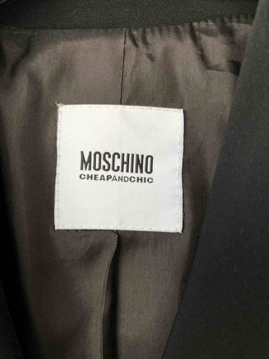 MOSCHINO モスキーノ黒 ジャケット サイズ40_画像2