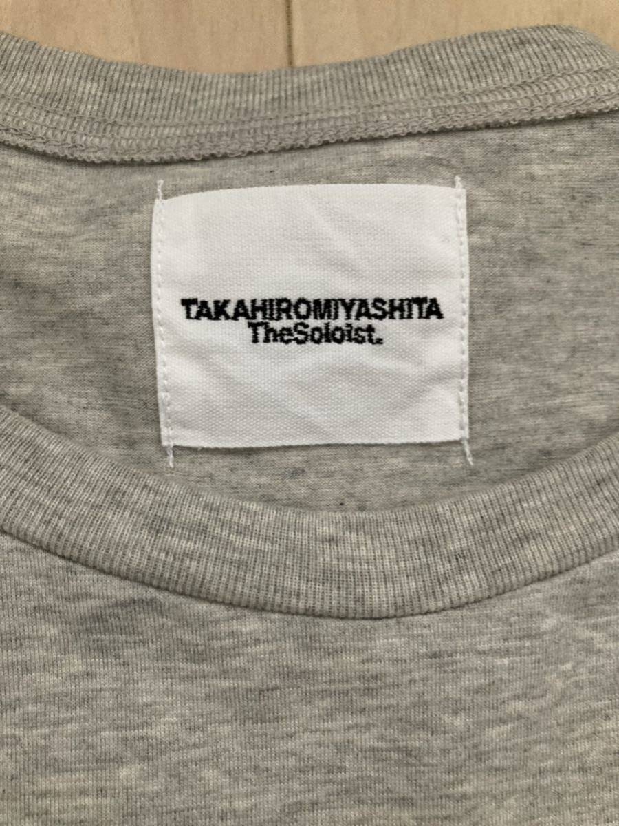 TAKAHIRO MIYASHITA The Soloist. oversized s/s pocket tee ソロイスト オーバーサイズ ポケット Tシャツ サイズ44 グレー_画像6