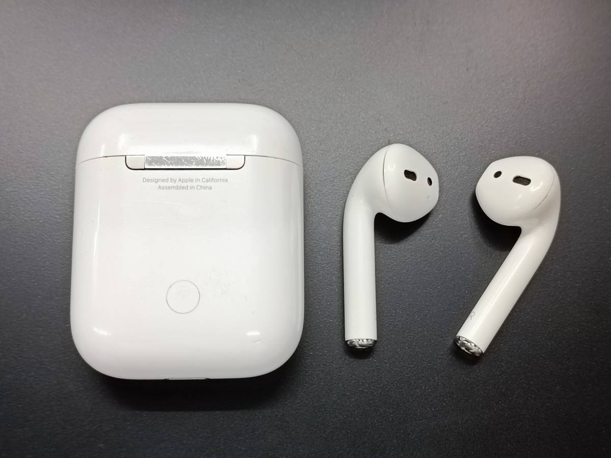 【動作確認済】 Apple AirPods ワイヤレス イヤホン エアポッズ 第一世代 A1602 EMC2862 ホワイト / Bluetooth ワイヤレス イヤホン_画像1