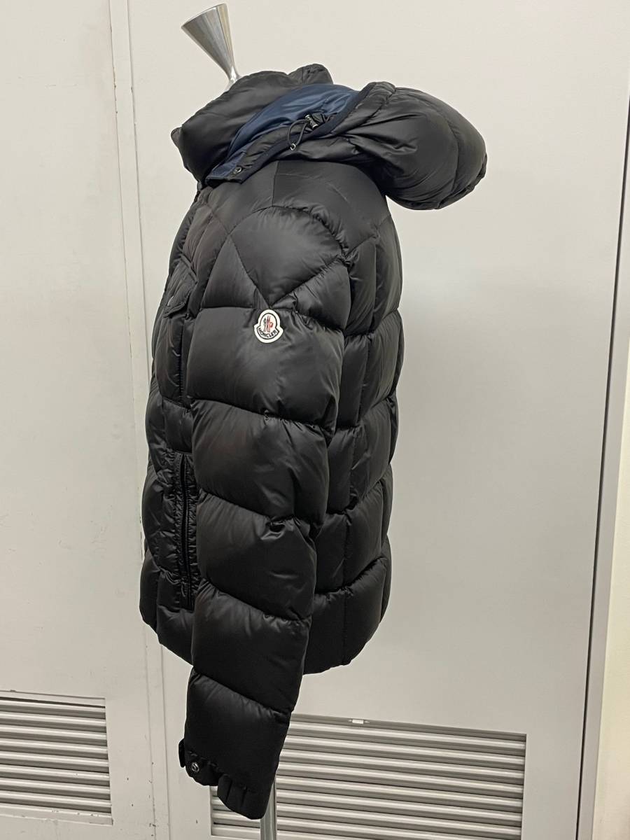 モンクレール　ダウンジャケット　フーディー　黒 　MONCLER_画像3