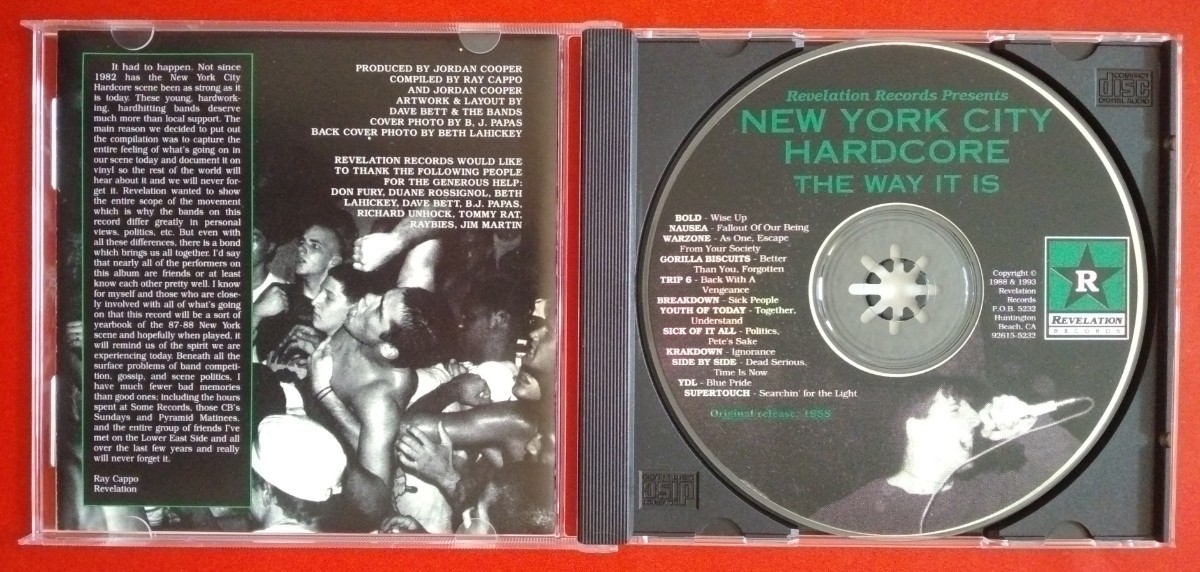 V.A.-ニューヨーク・シティ・ハードコア CD 日本国内仕様 帯 解説 訳詞付き NEW YORK CITY HARDCORE - THE WAY IT IS BOLD NAUSEA etc._画像5