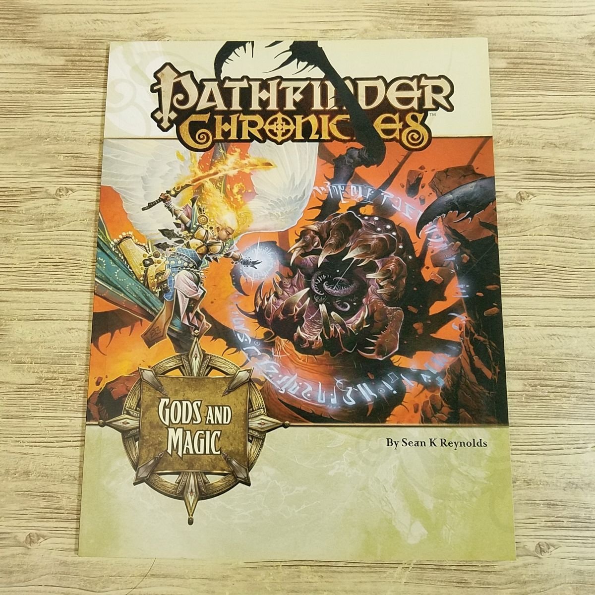 TRPG[ Pas finder RPG English version Gods and Magic : PATHFINDER CHRONICLES] god .. magic sauce book D&D3.5e interchangeable [ postage 180 jpy ]