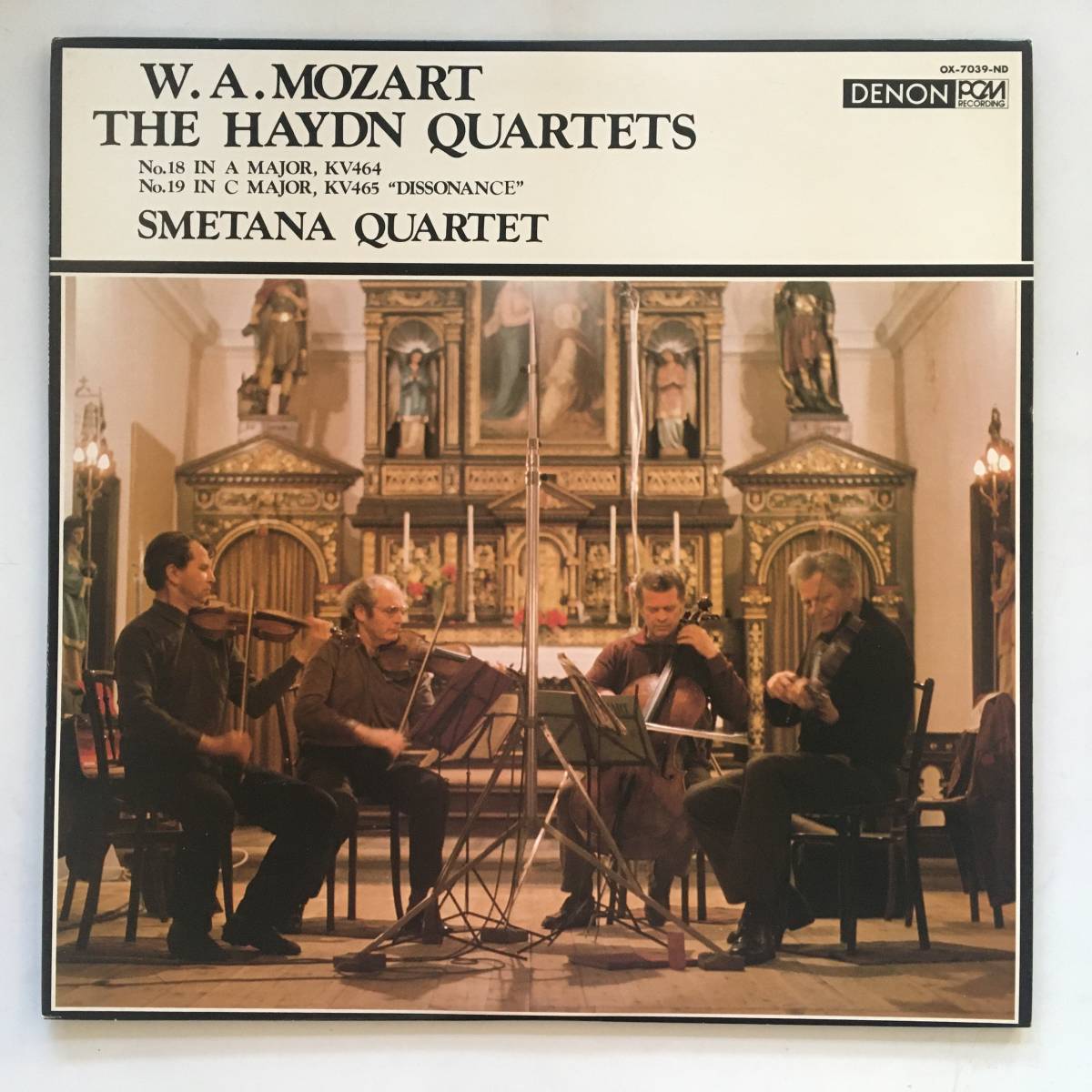 231107●W. A. Mozart/Smetana Quartet/The Haydn Quartets/No.18 In A Major, KV464/No.19 In C Major, KV465 Dissonance/12inch LP_画像1