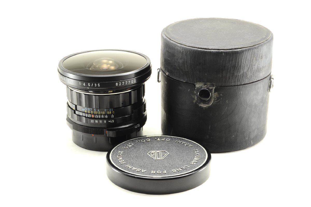 【良上品】ASAHI SMC FISH EYE TAKUMAR 35mm F4.5 67 6×7 / ケース付 #4230