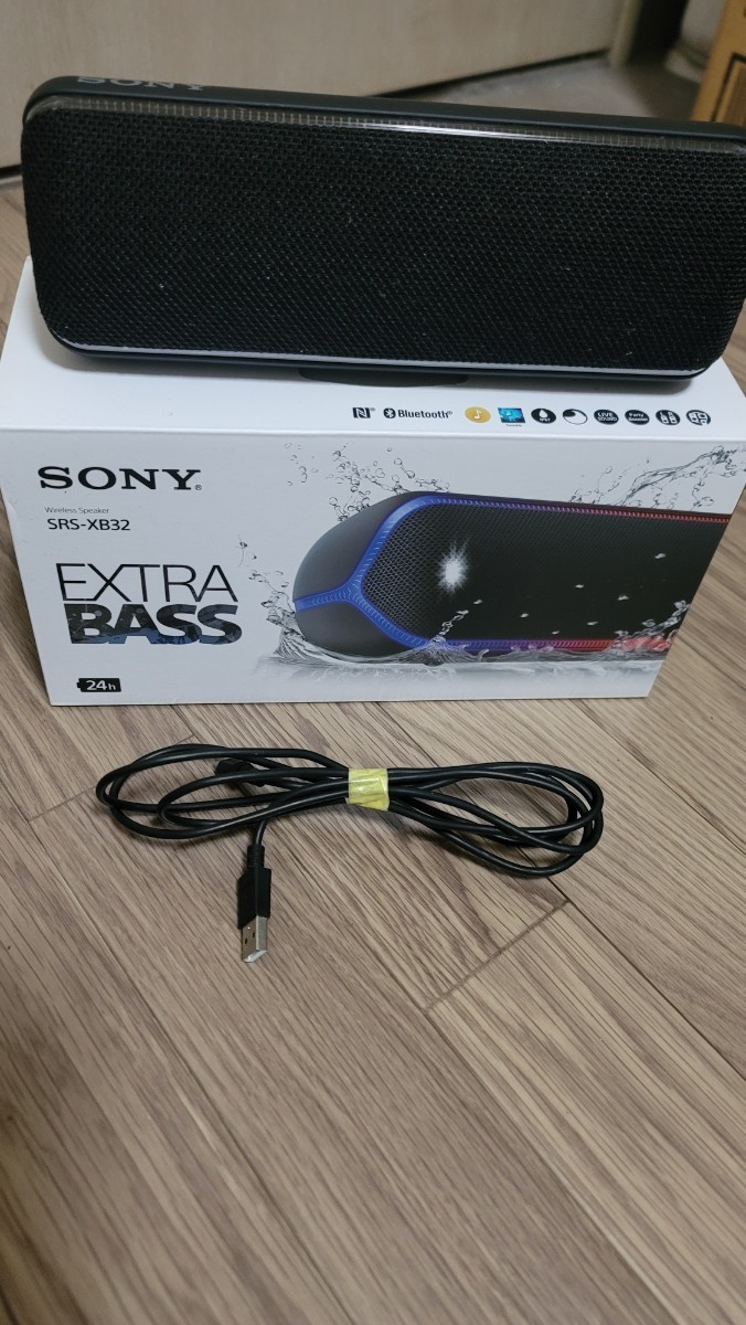 ソニー ワイヤレスポータブルスピーカー SRS-XB32 : 防水 / 防塵 / 防錆 / Bluetooth / 重低音モデル / マイク付き/ 最大24時間連続再生_画像6