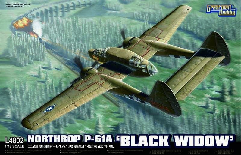 グレートウォールホビー 1/48 アメリカ陸軍夜間戦闘機 ノースロップ P-61A ブラックウィドウ_画像1