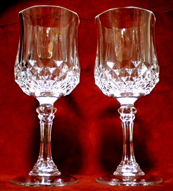  selling up crystal daruk crystal Sherry / wine glass capacity 120cc 2 customer unused A/C size φ on 57/ middle 58/ under 57×H146mm weight 185g. origin 1.5mm