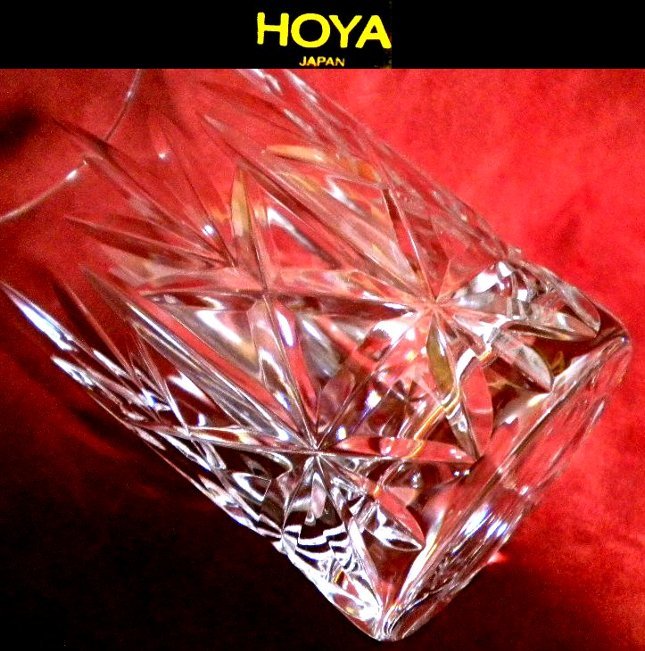 売切 HOYA クリスタル グラス 容量大:290cc 1客 日本製 未使用品 箱無 B/C、寸法φ上66/下57×H122mm、重量235ｇ、口元厚1.3mm、底厚12mm_画像6